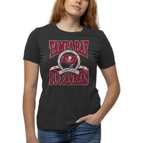 Hybrid Sports NFL - Stacked Circle Banner - Women's Officially Licensed Short Sleeve Fan T-Shirt