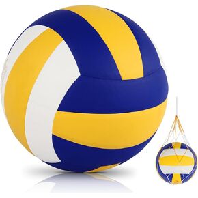 Volleyball Official Size 5 Waterproof Soft Sand Volley Balls for Beginners Adults Men Women Indoor Outdoor Pool Beach Gym Game Training Competition Play Gift