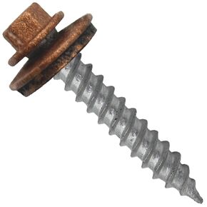 Metal Roofing Screw: (250) 12 x 1-1/2" ZINC Hex ReGrip Sheet Metal Roof Screw. Sharp Point metal to wood siding screws. 5/8" EPDM washer.