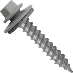 برغي السقف المعدني: (250) برغي سقف معدني من صفائح الزنك السداسية مقاس 1-1/2 بوصة مقاس 12 × 1-1/2 بوصة. مسامير حادة من المعدن إلى مسامير خشبية. غسالة EPDM مقاس 5/8 بوصة. in Kuwait