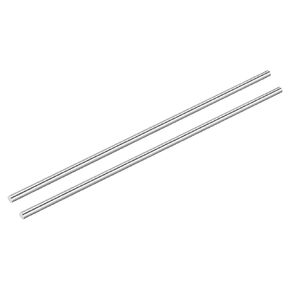 uxcell 2Pcs 304 Stainless Steel Rods, 10mm x 407mm Metal Solid Shaft Round Rod Lathe Bar Stock for Model Plane Cars Ship DIY Craft Metal Working