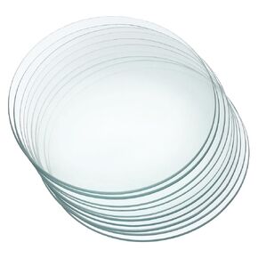 PATIKIL 120mm Diameter Watch Glass, 10 Packs Beaker Cover Smooth Edges Chamfered Arc for Laboratory, Transparent