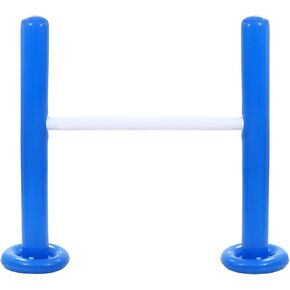 Inflatable Jumbo Football Set Inflatable Football Goal with Ball Football Target Football Goal Post Football Accessories Outdoor Sport Football Toys for Practice and Fun (H-Frame,63 Inch)