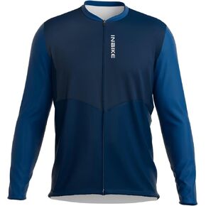 INBIKE Plus Size Cycling Jersey Men 3XL-5XL Bike Shirt for Big and Tall Short Long Sleeve Biking Clothing with Pockets