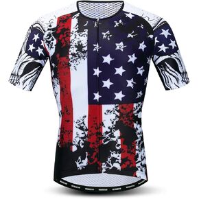 JPOJPO Cycling Jersey Men, Men's Racing Bike Shirt Biking Tops S-XXXL