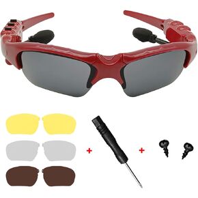 Cycling Bluetooth Sunglasses, Smart Sports Glasses for Men Women, Bluetooth 5.2 with UV400 Protection Outdoor Glasses for Running Driving Fishing Golf