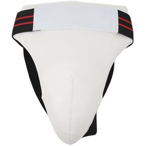 VGEBY Taekwondo Groin Guard, Boxing Groin Guard Protector Elastic Straps Adjustable Breathable Athletic Cup Groin Guard for Men (S)