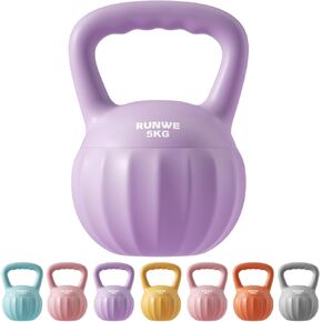 وزن RUNWE Kettlebell للنساء والرجال (يباع منفردًا وليس في مجموعة) خيارات متعددة للوزن والألوان من المبتدئين إلى المحترفين تدريب القوة الأساسية لوزن اليد in Kuwait