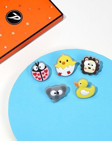 Plifal 5 Pieces Stethoscope Charm Tag for Nurse - Cute Sea Animals Stethoscope Charm Label Fit for Littmann Funny Tropical Accessories, Present for Pediatric Doctor, Medical Worker, Nursing Graduation in Saudi Arabia