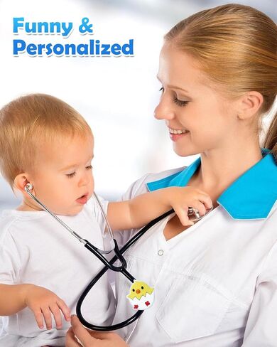 Plifal 5 Pieces Stethoscope Charm Tag for Nurse - Cute Sea Animals Stethoscope Charm Label Fit for Littmann Funny Tropical Accessories, Present for Pediatric Doctor, Medical Worker, Nursing Graduation in Saudi Arabia