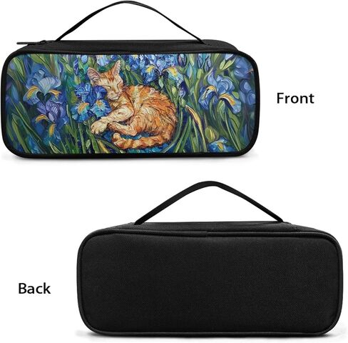 Van Gogh Cat Stethoscope Case Large Protective Stethoscope Casewith Handle Shockproof Hard Organizer Storage Bag Medical Assistant Accessories in Saudi Arabia
