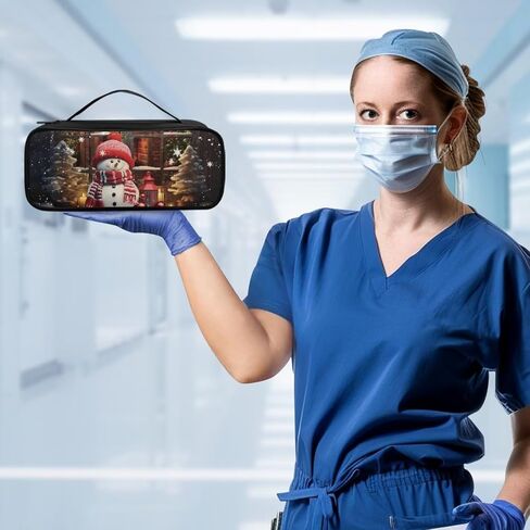 Van Gogh Cat Stethoscope Case Large Protective Stethoscope Casewith Handle Shockproof Hard Organizer Storage Bag Medical Assistant Accessories in Saudi Arabia