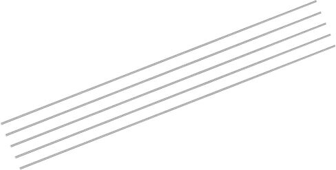 uxcell 5Pcs 304 Stainless Steel Rods, 4.8mm x 407mm Metal Solid Shaft Round Rod Lathe Bar Stock for Model Plane Cars Ship DIY Craft Metal Working in Saudi Arabia