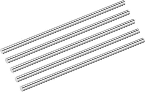 uxcell 5Pcs 304 Stainless Steel Rods, 4.8mm x 407mm Metal Solid Shaft Round Rod Lathe Bar Stock for Model Plane Cars Ship DIY Craft Metal Working in Saudi Arabia