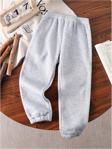 Girl's Elastic Waist Sweatpants Soft Comfy Trendy Casual Jogger Pants Long Trousers in Saudi Arabia