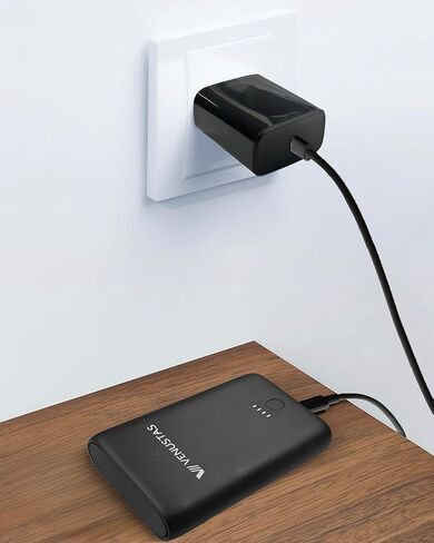 سترة Venustas للرجال (أسود، X-Large) مع حزمة بطارية مطورة، بالإضافة إلى محول شحن سريع بقدرة 35 وات، حتى 20 ساعة من وقت التشغيل in Kuwait