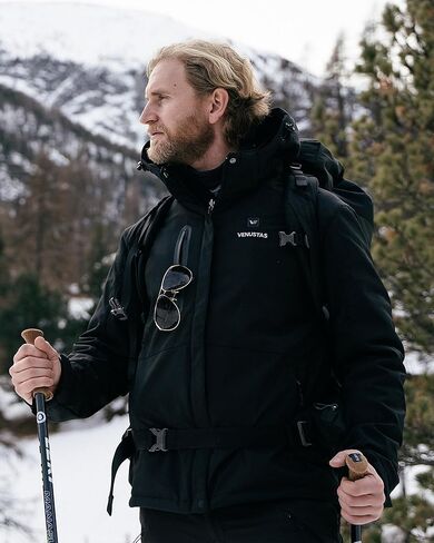 سترة Venustas للرجال (أسود، X-Large) مع حزمة بطارية مطورة، بالإضافة إلى محول شحن سريع بقدرة 35 وات، حتى 20 ساعة من وقت التشغيل in Kuwait