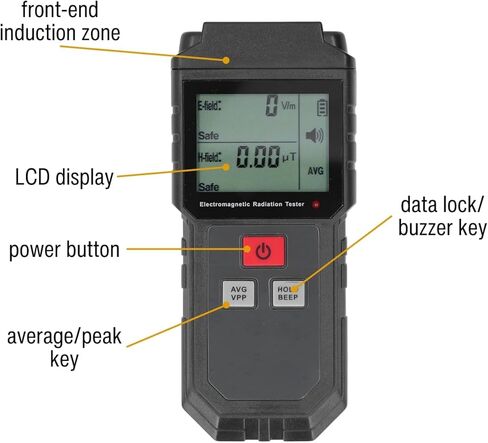 EMF متر مراقبة الإشعاع الكهرومغناطيسي المحمولة EMF تستر حساسية عالية 5 هرتز-3500 ميجا هرتز in Kuwait