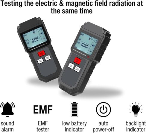 EMF متر مراقبة الإشعاع الكهرومغناطيسي المحمولة EMF تستر حساسية عالية 5 هرتز-3500 ميجا هرتز in Kuwait