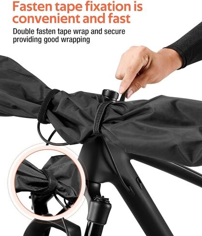 2-Piece Bike Cover for Handlebar,Easy to Install and disassemble.2P-Standard / 1P-Large Bicycle Handlebar Cover Waterproof in Kuwait
