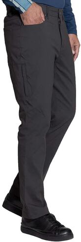 سروال رجالي كاجوال من Ventures Gerry ذو أداء مرن مرن | 5 جيوب مثالية للمكتب والجولف والكشافة والمشي لمسافات طويلة (رمادي داكن، 34 عرض × 32 طول) in Kuwait