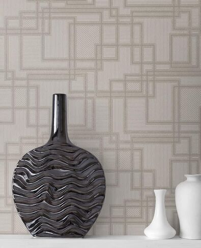 Henderson, Bauhaus Cityscape 33' L X 20.5" W, Art Deco Wallpaper Roll in Saudi Arabia