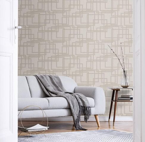Henderson, Bauhaus Cityscape 33' L X 20.5" W, Art Deco Wallpaper Roll in Saudi Arabia