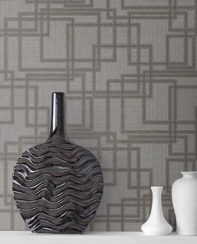 Henderson, Bauhaus Cityscape 33' L X 20.5" W, Art Deco Wallpaper Roll in Saudi Arabia