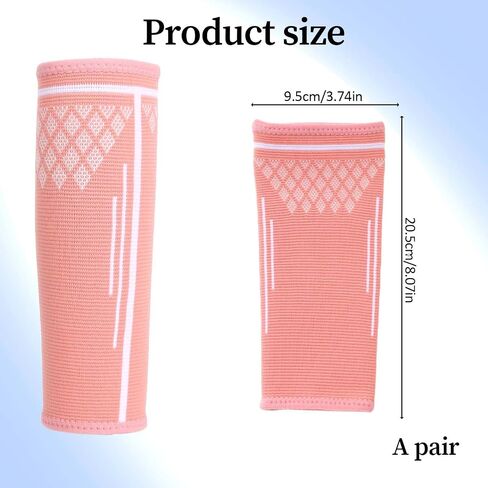 Molain Volleyball Arm Sleeves, 1 Pair Volleyball Compression Sleeves Sports Forearm Sleeves, Passing Forearm Sleeves for Girls, Teens Youth, 8 inch(Pink) in Saudi Arabia
