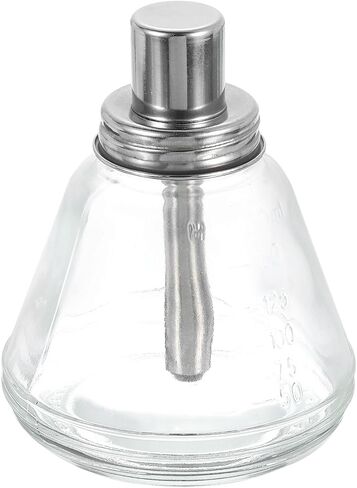 HARFINGTON Solvent Alcohol Dispensers 180ml(6.1oz) Conical Push Down Liquid Dispenser Pump Bottle Sprinkler Head with Stainless Steel Lid and Copper Core for Acetone Polish Remover in Saudi Arabia