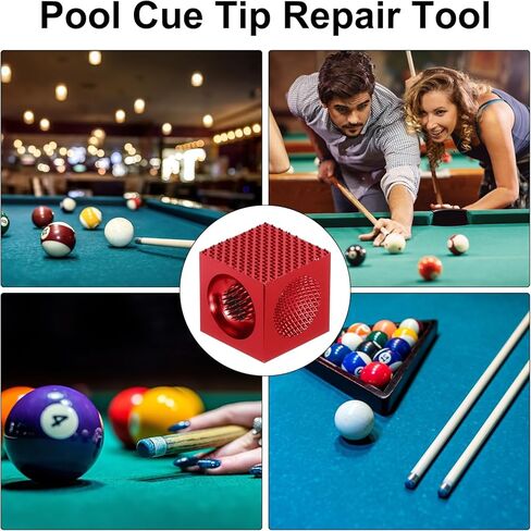 PATIKIL Cube Billiard Pool Cue Tip Repair Tool, 5-in-1 Pool Cue Tip Tool Pool Stick in Kuwait
