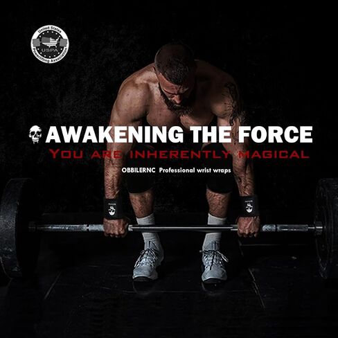 Gym Wrist Wraps, Weightlifting Wrist Straps for Men and Women, Heavy Duty Elastic Cotton Wrist Support Straps for Weight Lifting, Strength Training, Gymnastics and Bodybuilding in Saudi Arabia