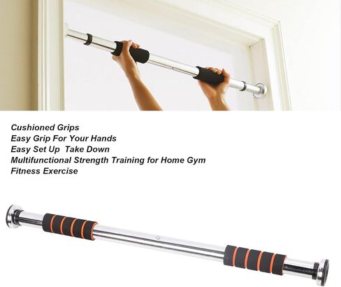 Pull Up , Body Fitness Workout Chin Up Upper Body Workout with Comfort Grips Punch Adult Fitness Exercise 62?100cm in Saudi Arabia