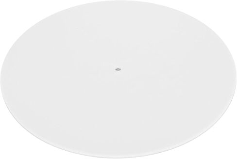 Turntable Mat Record Platter Slipmat, Platter Slipmat for 12 Vintage Record Player, Reduces Noise From Static Dust (White) in Saudi Arabia