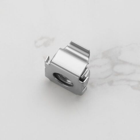 20pcs M8 Cage Nuts 304 Stainless Steel Nuts Assembly Kit for Network Cabinets Server Cabinets Electronics Casings Racks Silver in Kuwait