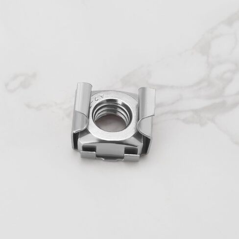 20pcs M8 Cage Nuts 304 Stainless Steel Nuts Assembly Kit for Network Cabinets Server Cabinets Electronics Casings Racks Silver in Kuwait