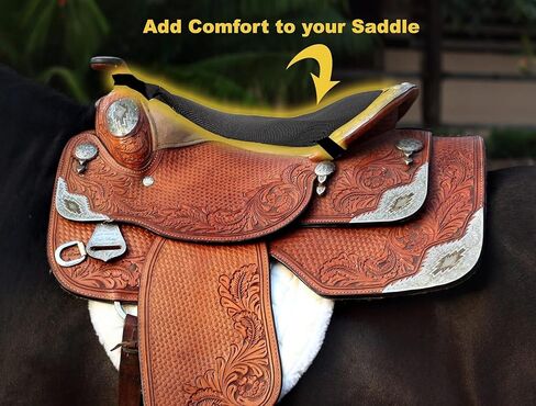 ComfortRider Saddle Cushion - New Version, Thicker Memory Shock-Absorbing Seat Pad for Western Saddles by OrthoRide Upgraded Internal Cushion. in Kuwait