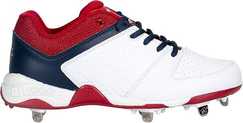 حذاء RIP-IT النسائي ذو الكرة اللينة الماسية - مقاس 10 - أحمر/أبيض/كحلي in Kuwait