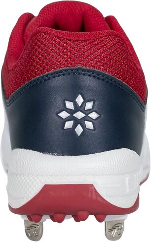 حذاء RIP-IT النسائي ذو الكرة اللينة الماسية - مقاس 10 - أحمر/أبيض/كحلي in Kuwait