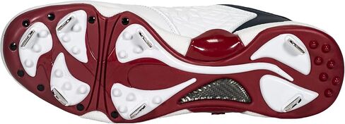 حذاء RIP-IT النسائي ذو الكرة اللينة الماسية - مقاس 10 - أحمر/أبيض/كحلي in Kuwait