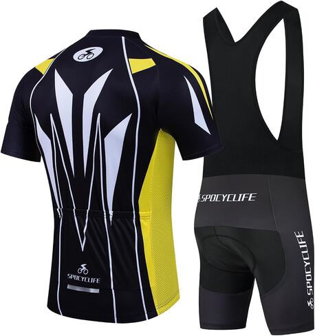 Men's Cycling Clothing Set Cycling Jersey Short Sleeve Suits Bib Shorts Men with 3D Padded Cycling Shirt Men kit in Saudi Arabia