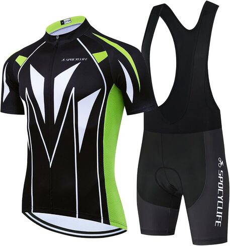 Men's Cycling Clothing Set Cycling Jersey Short Sleeve Suits Bib Shorts Men with 3D Padded Cycling Shirt Men kit in Saudi Arabia