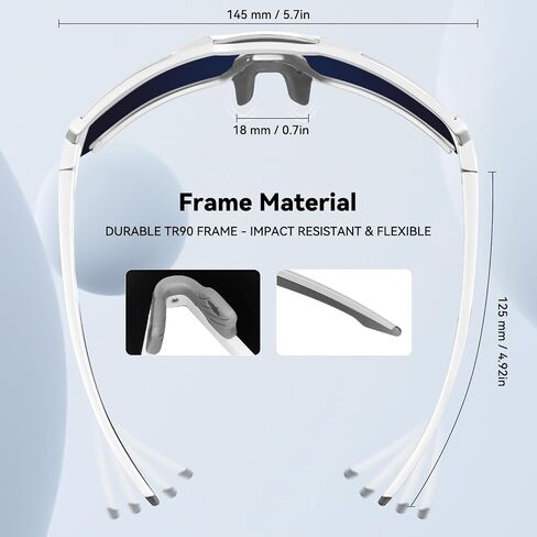 Cycling Sports Sunglasses, Polarized UV400 Protection, Sports Baseball Running Golf Cycling for Men Women Youth in Saudi Arabia