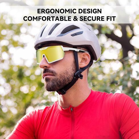 Cycling Sports Sunglasses, Polarized UV400 Protection, Sports Baseball Running Golf Cycling for Men Women Youth in Saudi Arabia