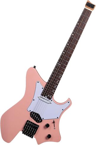 EART GW2TP-SE Lightweight Headless Electric Guitar, Solid Electric Guitar, Roasted Mahogany Body, Custom Artones-TSE pickups with Guard, Satin Finish in Saudi Arabia