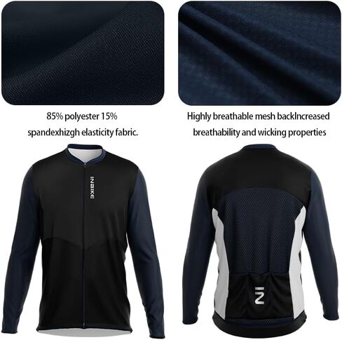 INBIKE حجم كبير الدراجات جيرسي الرجال 3XL-5XL قميص الدراجة لملابس ركوب الدراجات كبيرة وطويلة قصيرة الأكمام مع جيوب in Kuwait