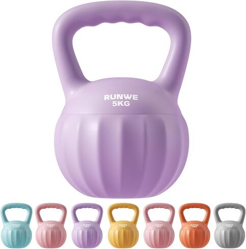 وزن RUNWE Kettlebell للنساء والرجال (يباع منفردًا وليس في مجموعة) خيارات متعددة للوزن والألوان من المبتدئين إلى المحترفين تدريب القوة الأساسية لوزن اليد in Kuwait
