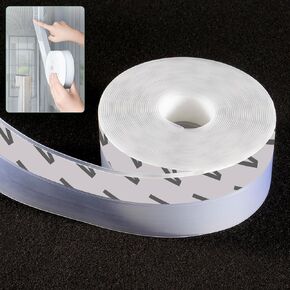 16 Feet Weather-Stripping Door Seal - Transparent Door Strip for Fram Silicone Seal Bottom Weather Tape for Windows Gaps(Width 45mm)