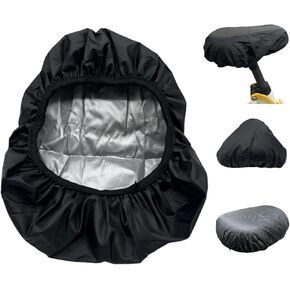 4Pcs Bike Saddle Cover in Black, Bicycle Seat Rain Cover with Elastic, Packs Bike Seat Cover
