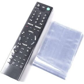 OriGlam 10pcs Shrink Wrap Bags for TV Remote Control, TV Remote Controls Covers Clear Bags, Heat Shrink Wrap Bags (2.36x10.47 Inch)
